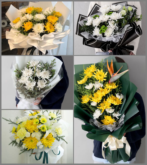 河北沧州南皮县刘八里乡白事花束代送
